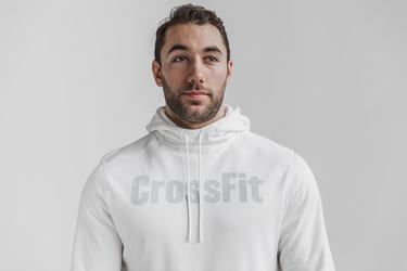 Nobull Crossfit® Men's Hoodie White | Australia (IS0538)